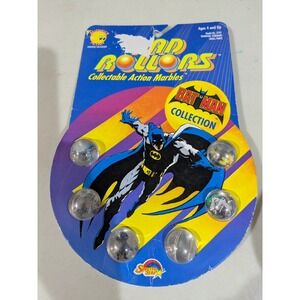 Vintage 1990 Batman Disney‎ On Card Rad Rollers Action  Marbles